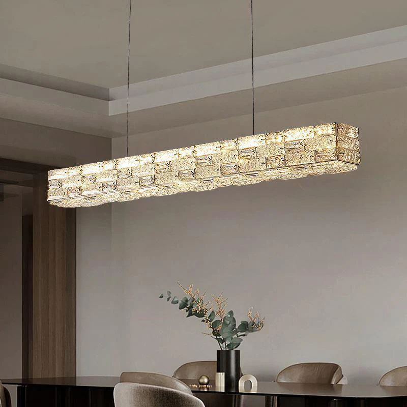 WOMO Linear Rectangular Crystal Chandelier-WM3029 - Image 5