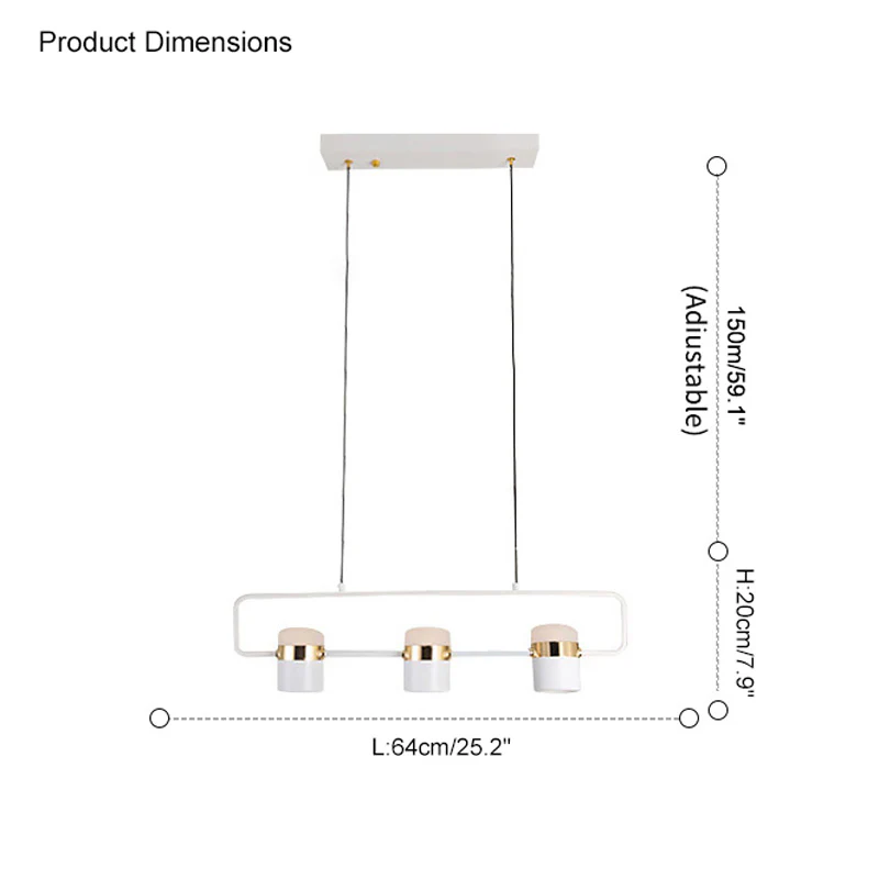 WOMO Linear Spotlight Kitchen Pendant Light-WM2019 - Image 22