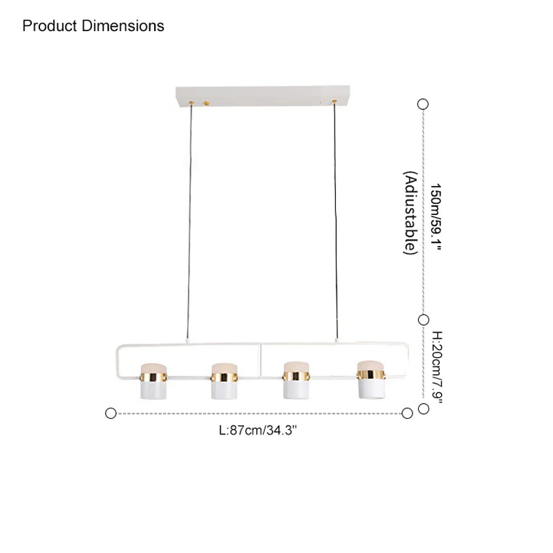 WOMO Linear Spotlight Kitchen Pendant Light-WM2019 - Image 24