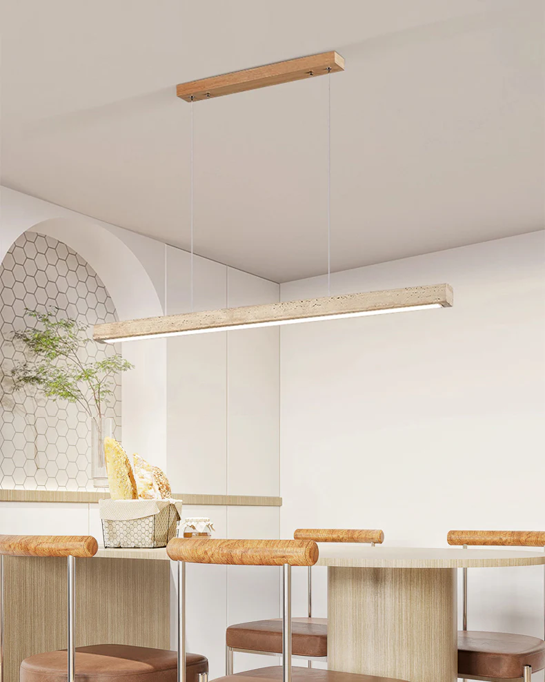 WOMO Linear Travertine Pendant Light-WM3086 - Image 2