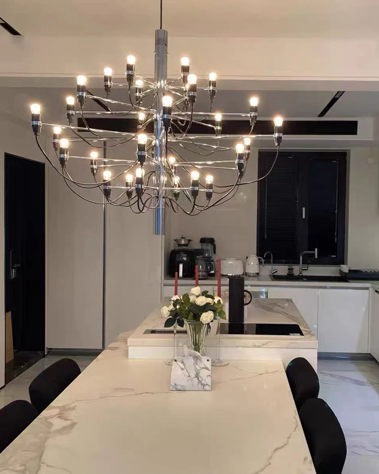 WOMO Tiered Modern Candle Chandelier-WM2203 - Image 10
