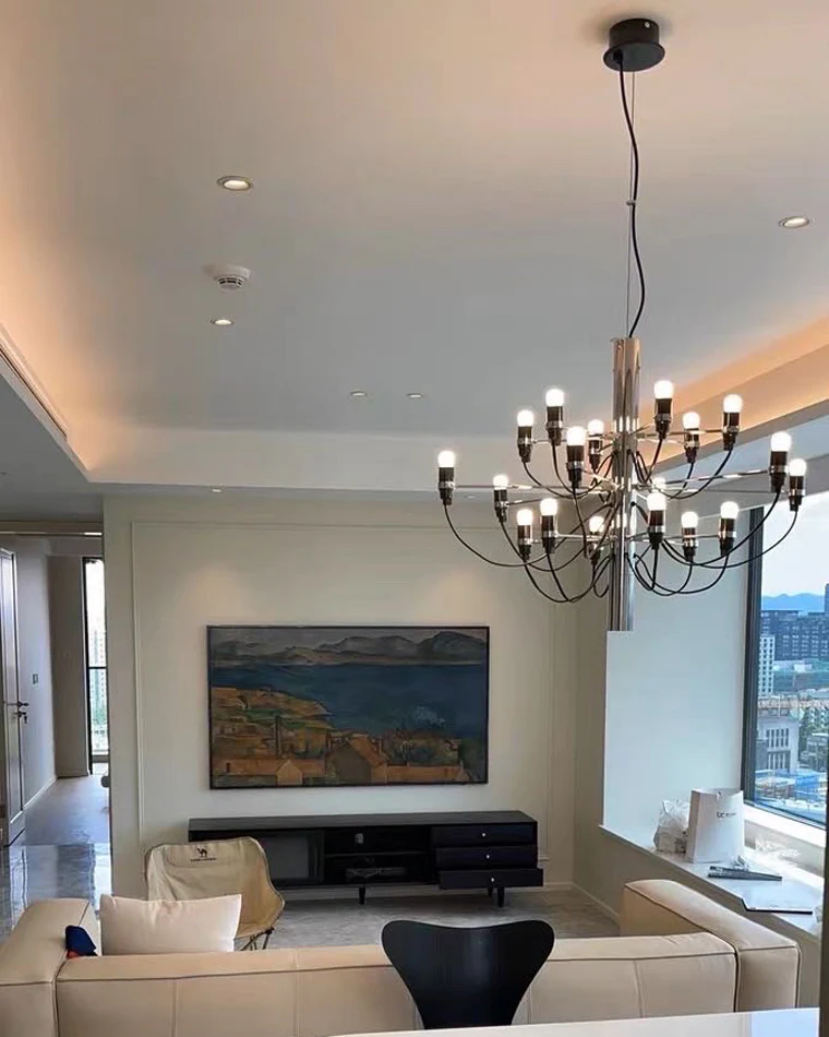WOMO Tiered Modern Candle Chandelier-WM2203 - Image 14
