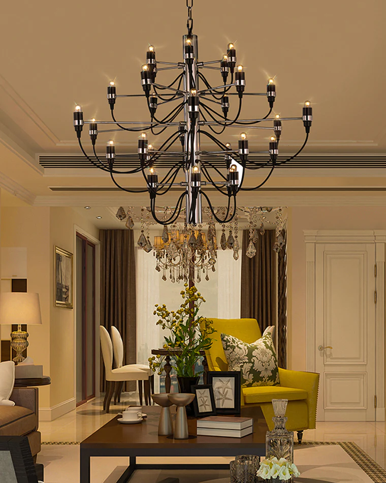 WOMO Tiered Modern Candle Chandelier-WM2203 - Image 58