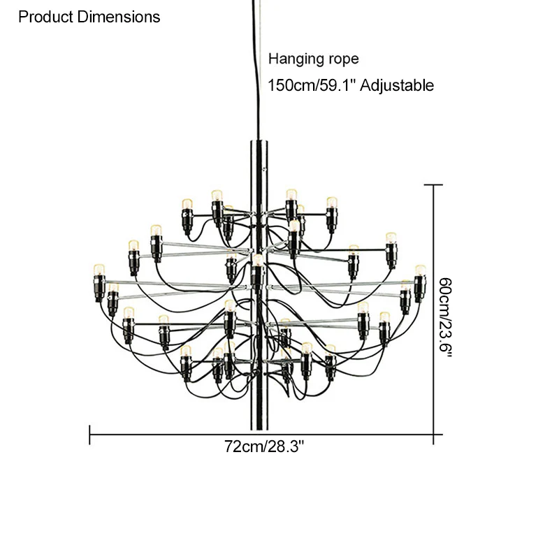 WOMO Tiered Modern Candle Chandelier-WM2203 - Image 72