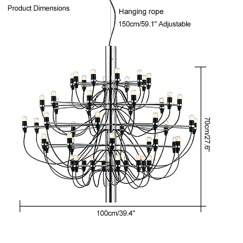 WOMO Tiered Modern Candle Chandelier-WM2203 - Image 73