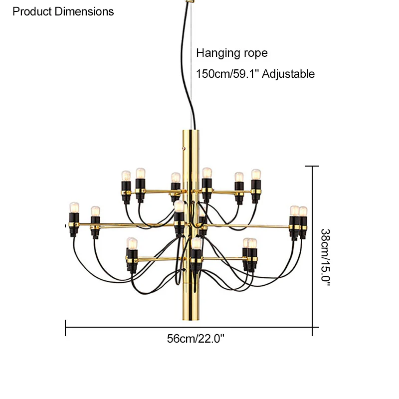 WOMO Tiered Modern Candle Chandelier-WM2203 - Image 74