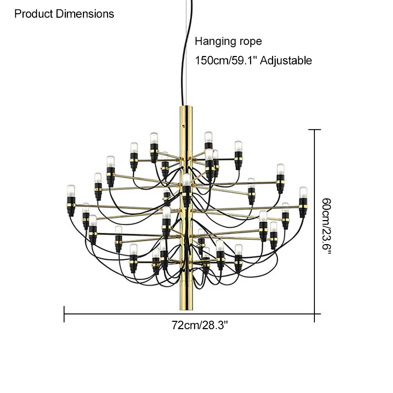 WOMO Tiered Modern Candle Chandelier-WM2203 - Image 75