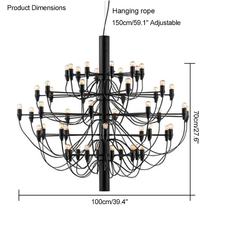 WOMO Tiered Modern Candle Chandelier-WM2203 - Image 81
