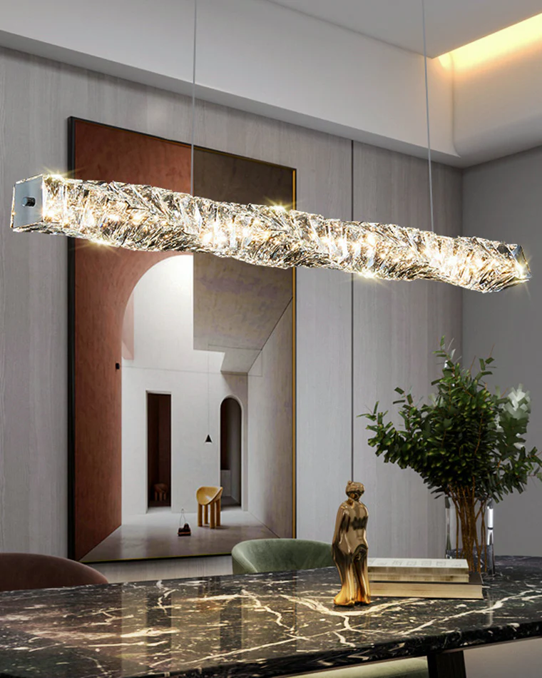 WOMO Twist Linear Crystal Chandelier-WM2193 - Image 9