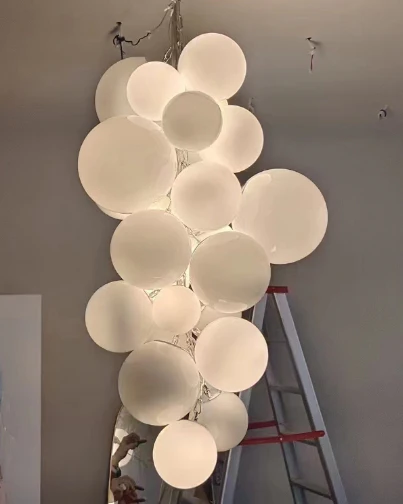 WOMO Long Glass Bubble Chandelier-WM2574 - Image 12