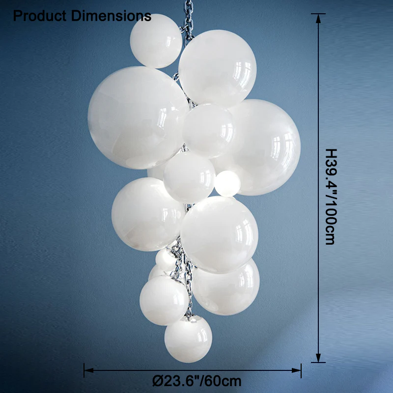 WOMO Long Glass Bubble Chandelier-WM2574 - Image 18