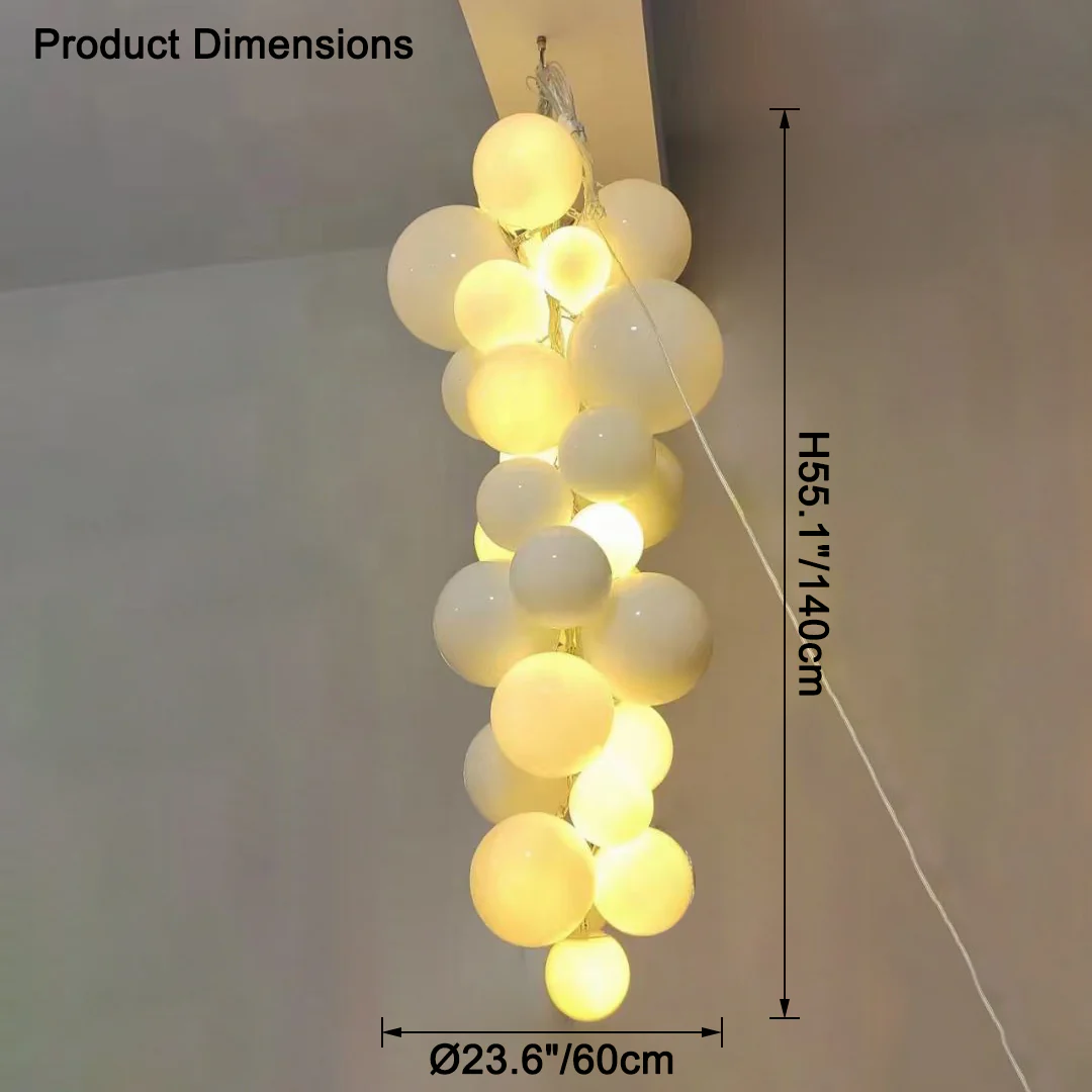 WOMO Long Glass Bubble Chandelier-WM2574 - Image 20