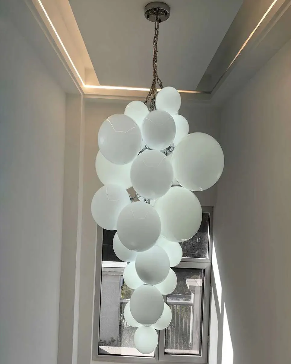 WOMO Long Glass Bubble Chandelier-WM2574 - Image 9