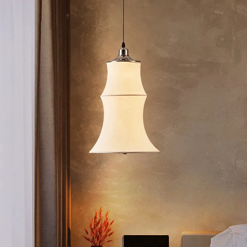 WOMO Long Lantern Silk Pendant Light-WM2600 - Image 15