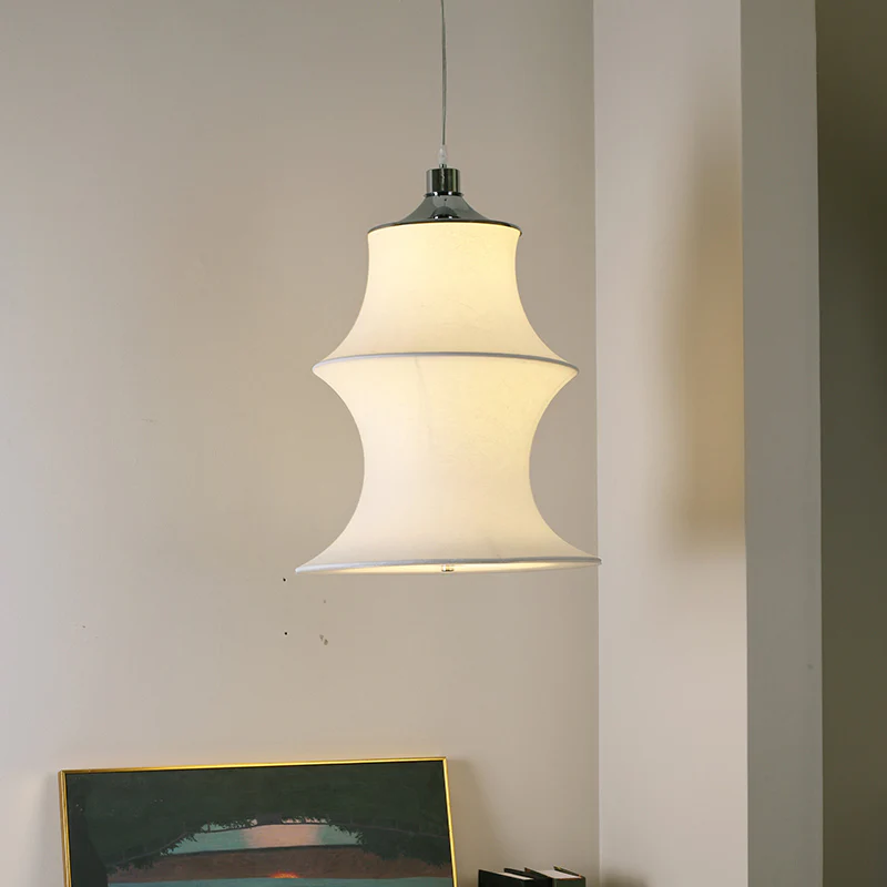 WOMO Long Lantern Silk Pendant Light-WM2600 - Image 17