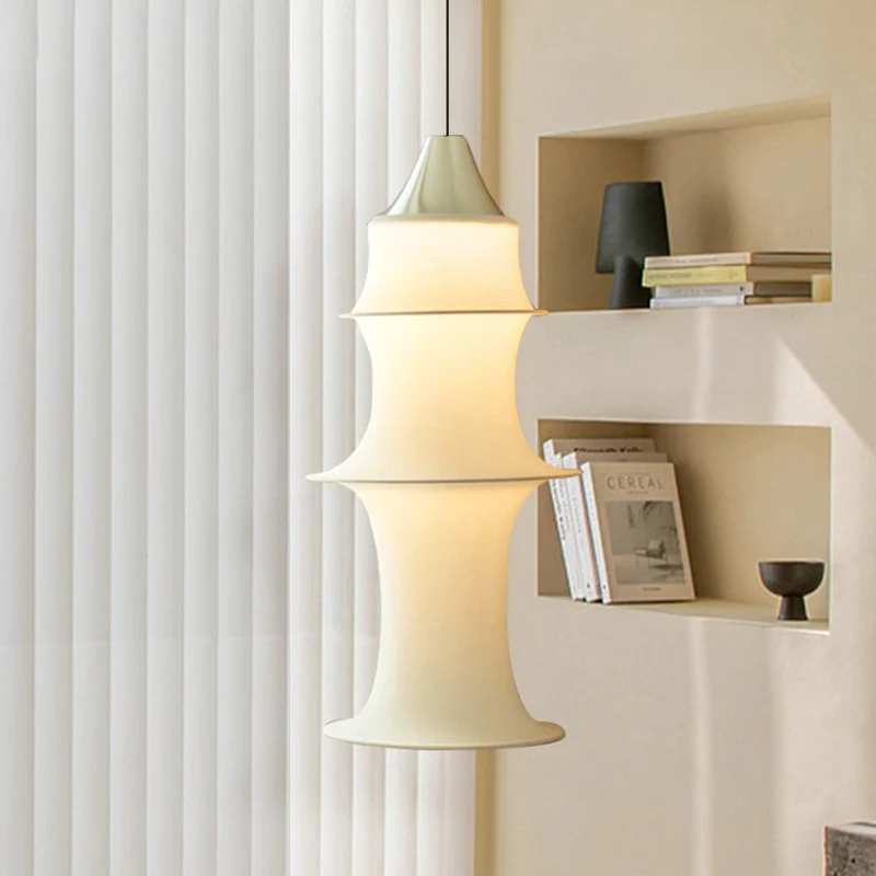 WOMO Long Lantern Silk Pendant Light-WM2600 - Image 21