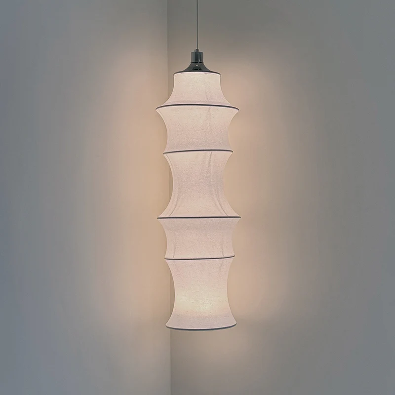 WOMO Long Lantern Silk Pendant Light-WM2600 - Image 25