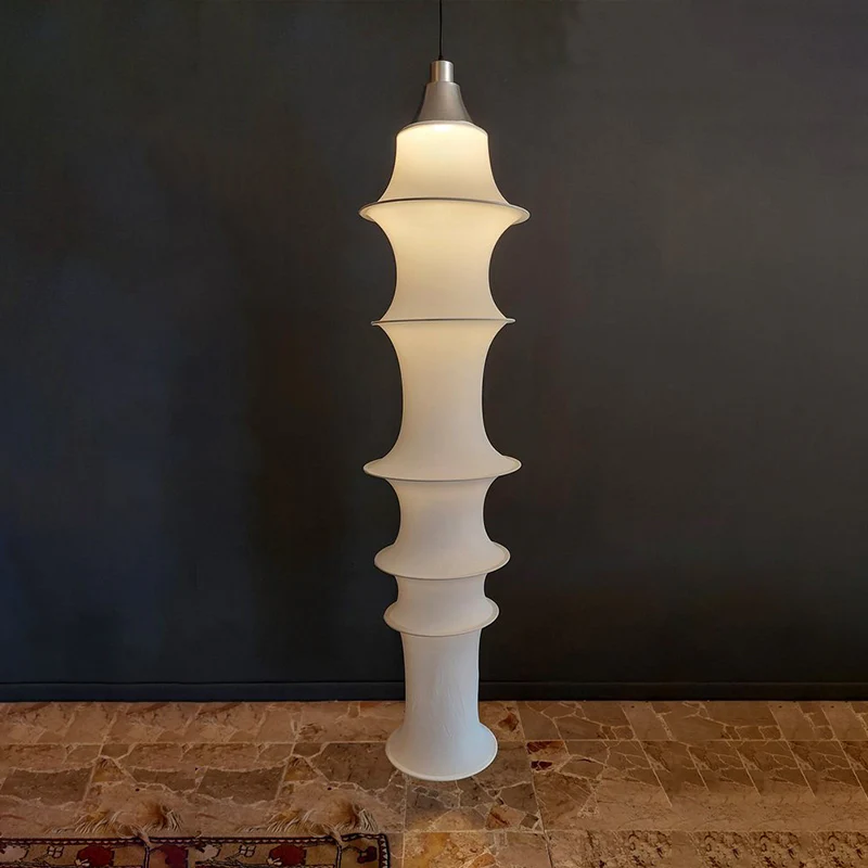 WOMO Long Lantern Silk Pendant Light-WM2600 - Image 29