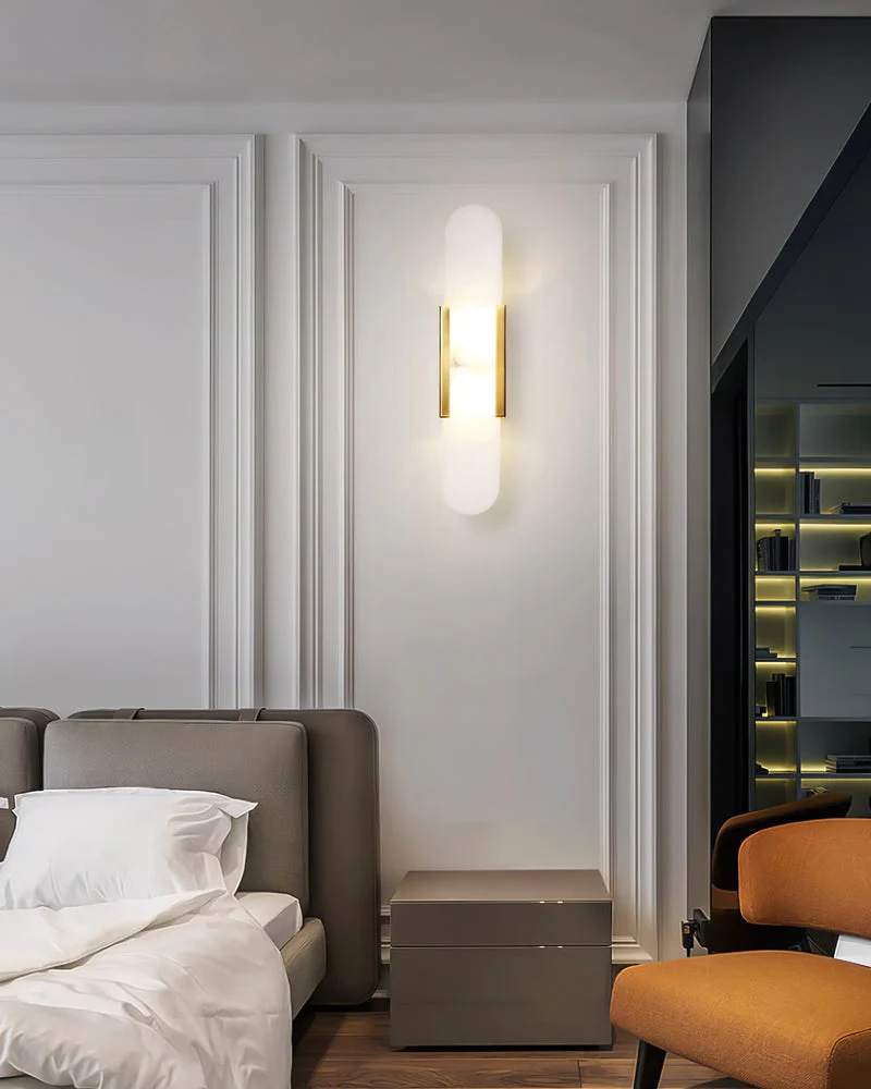 WOMO Oval Alabaster Wall Sconce-WM6107 - Image 26