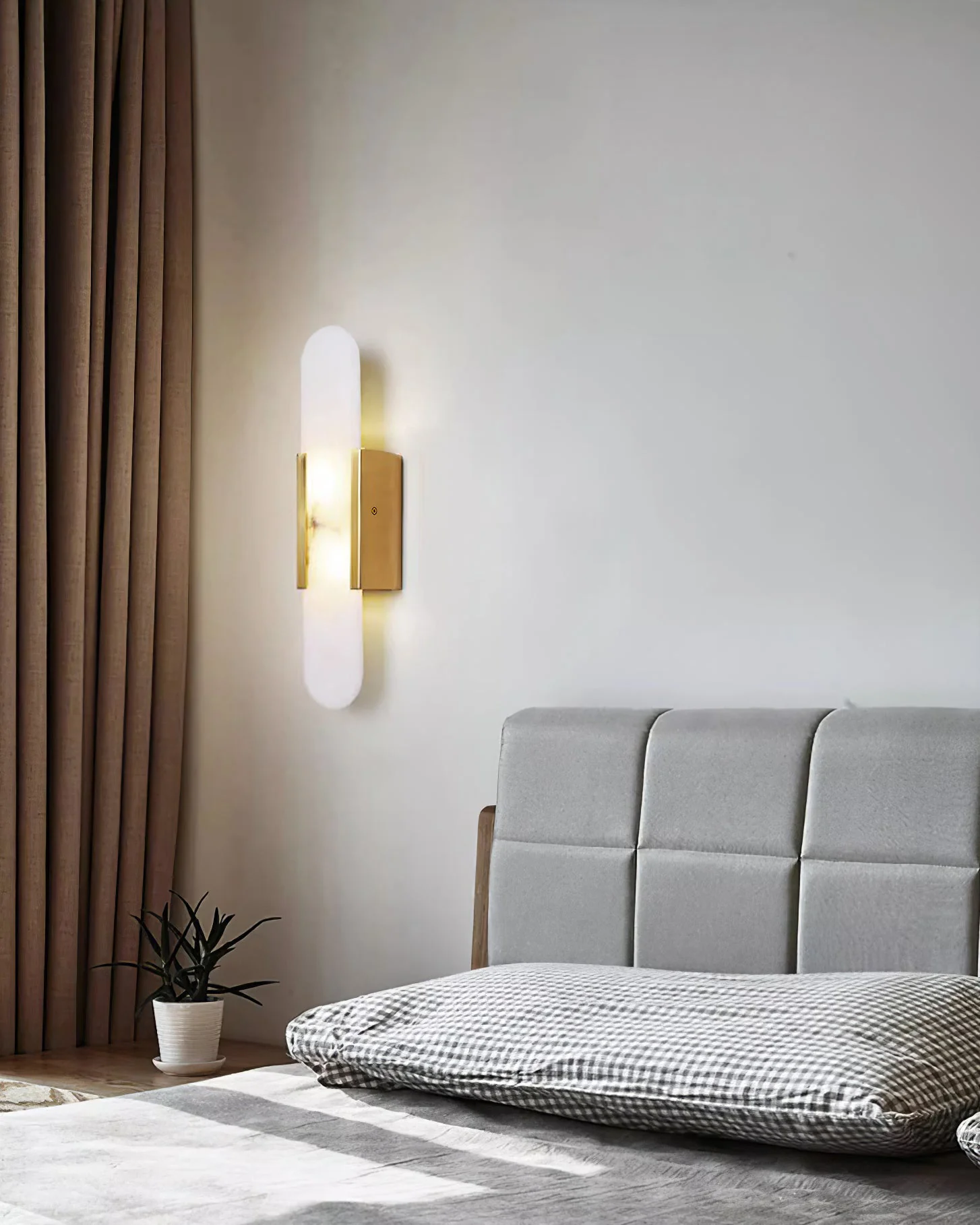 WOMO Oval Alabaster Wall Sconce-WM6107 - Image 27