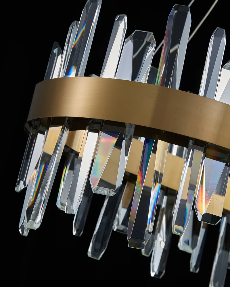 WOMO Long Oval Crystal Chandelier-WM2485c - Image 10