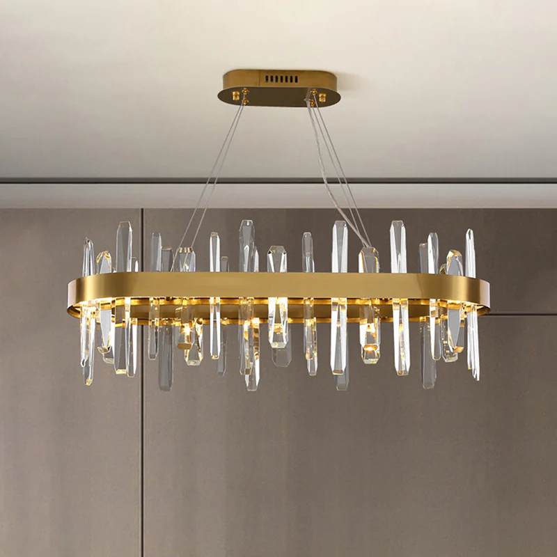 WOMO Long Oval Crystal Chandelier-WM2485c - Image 13