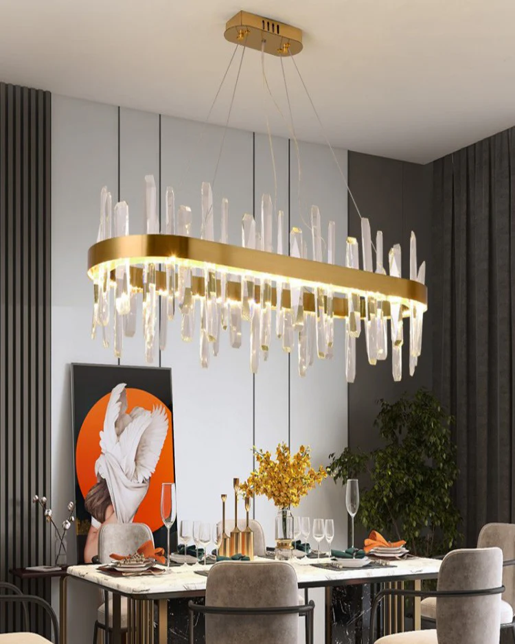 WOMO Long Oval Crystal Chandelier-WM2485c - Image 6