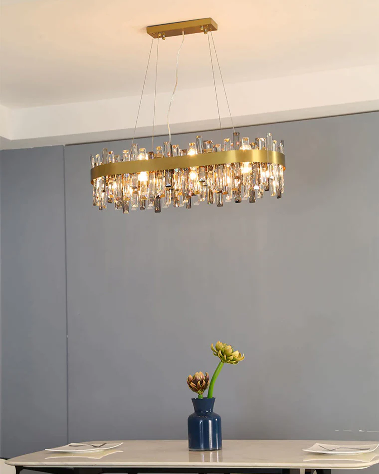 WOMO Long Oval Crystal Chandelier-WM2486 - Image 4