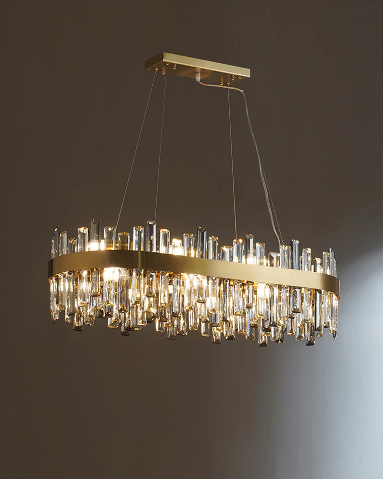 WOMO Long Oval Crystal Chandelier-WM2486 - Image 7