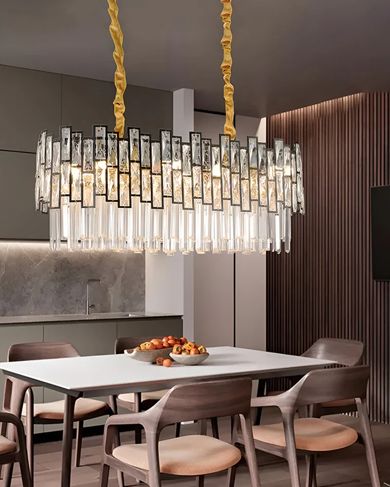 WOMO Oblong Crystal Chandelier-WM2783 - Image 2