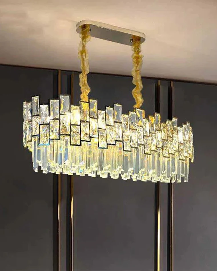 WOMO Oblong Crystal Chandelier-WM2783 - Image 3
