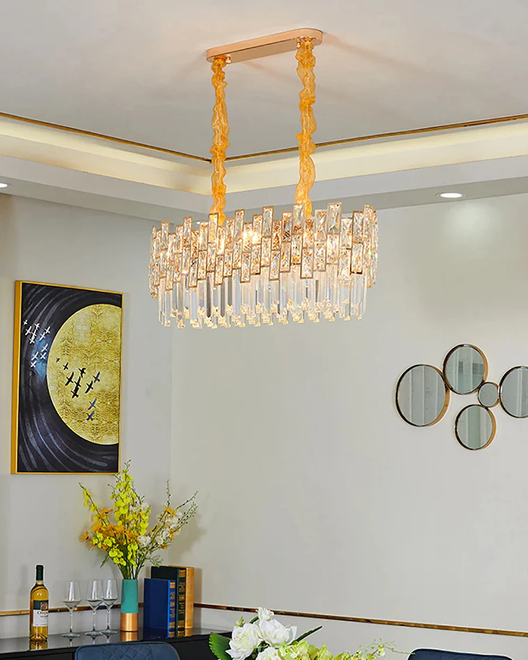 WOMO Oblong Crystal Chandelier-WM2783 - Image 4