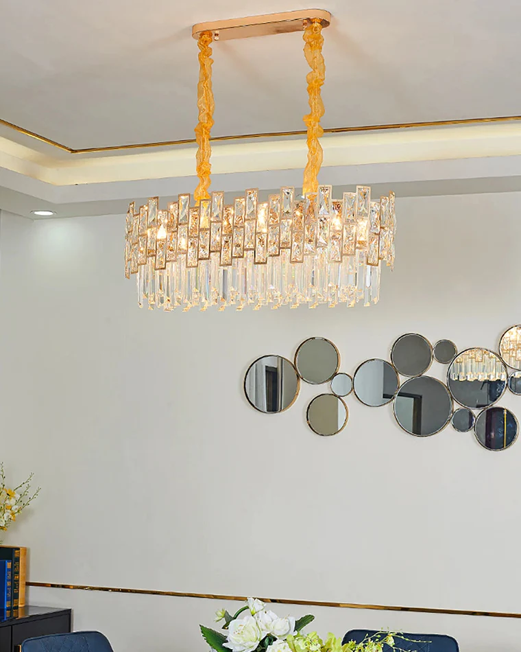 WOMO Oblong Crystal Chandelier-WM2783 - Image 5