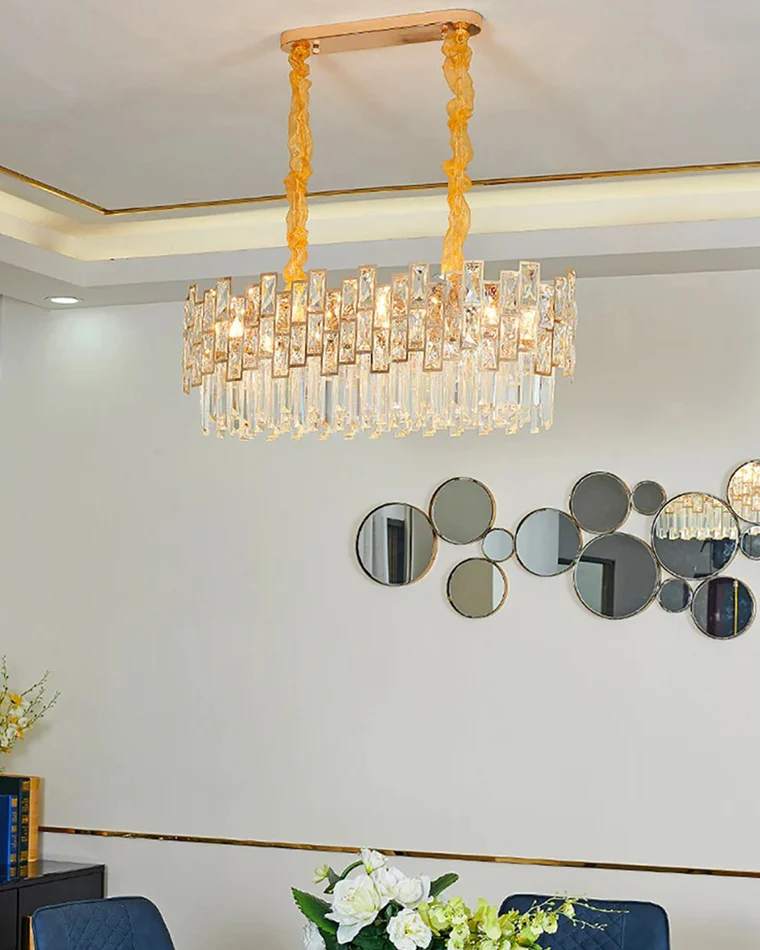 WOMO Oblong Crystal Chandelier-WM2783 - Image 8