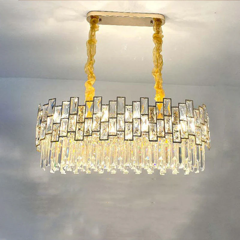 WOMO Oblong Crystal Chandelier-WM2783 - Image 9
