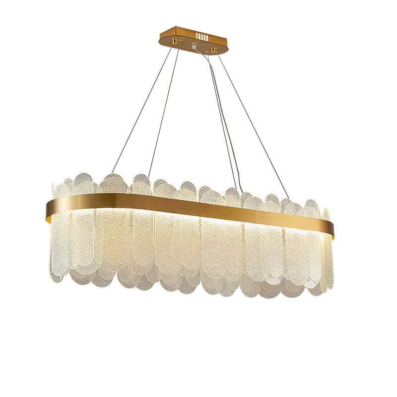 WOMO Long Oval Glass Chandelier-WM2410 - Image 14