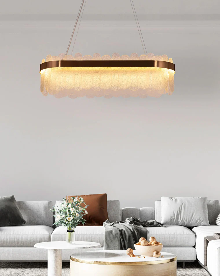 WOMO Long Oval Glass Chandelier-WM2410 - Image 5