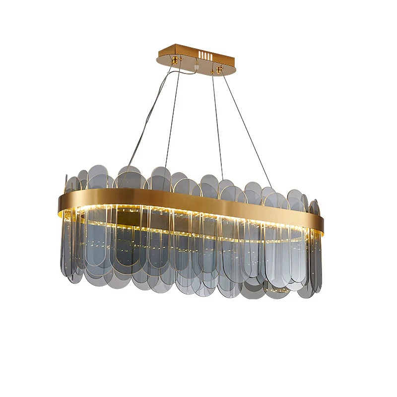 WOMO Long Oval Glass Chandelier-WM2410 - Image 8