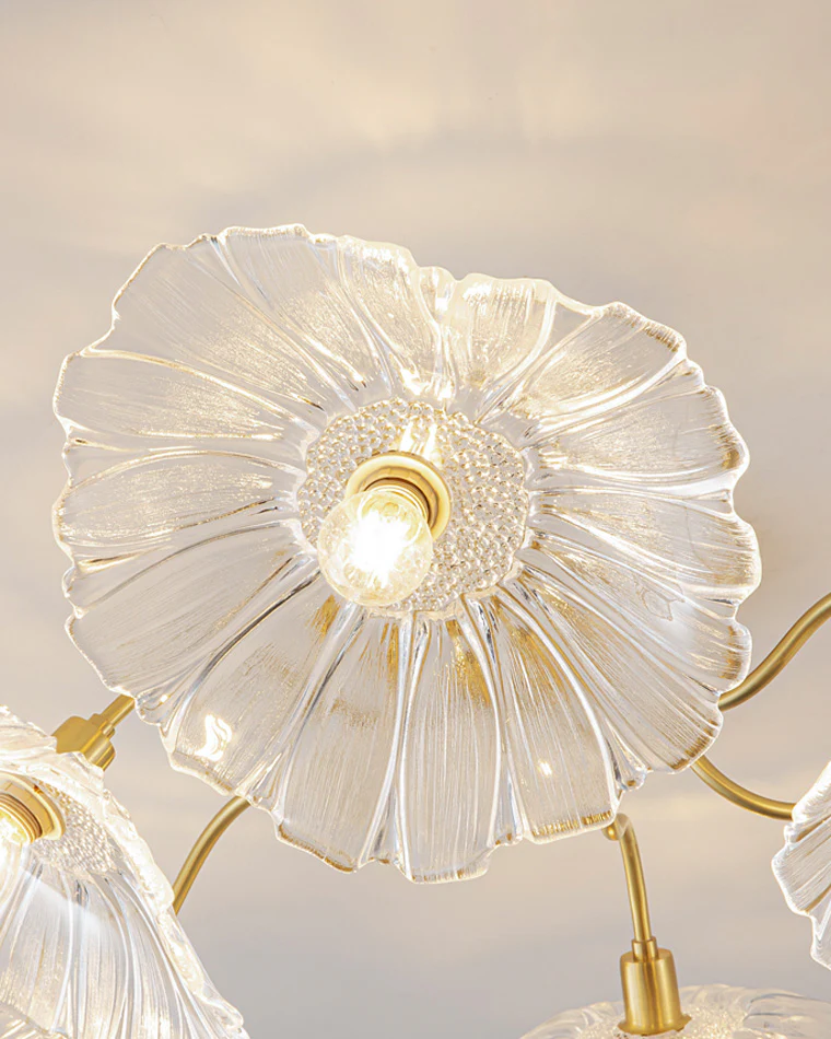 WOMO Lotus Leaf Flower Flush Mount Ceiling Light-WM1026 - Image 10
