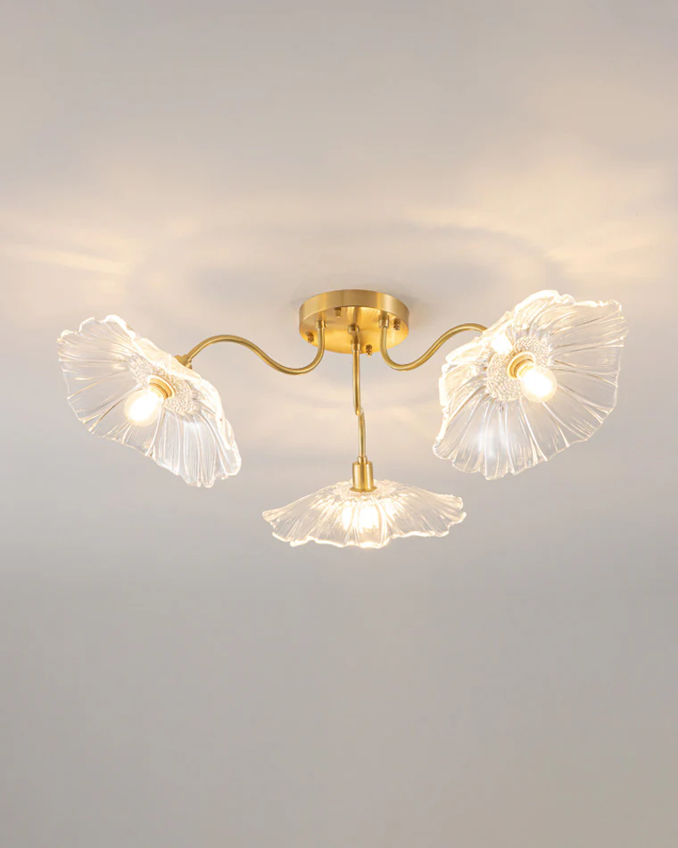 WOMO Lotus Leaf Flower Flush Mount Ceiling Light-WM1026 - Image 16