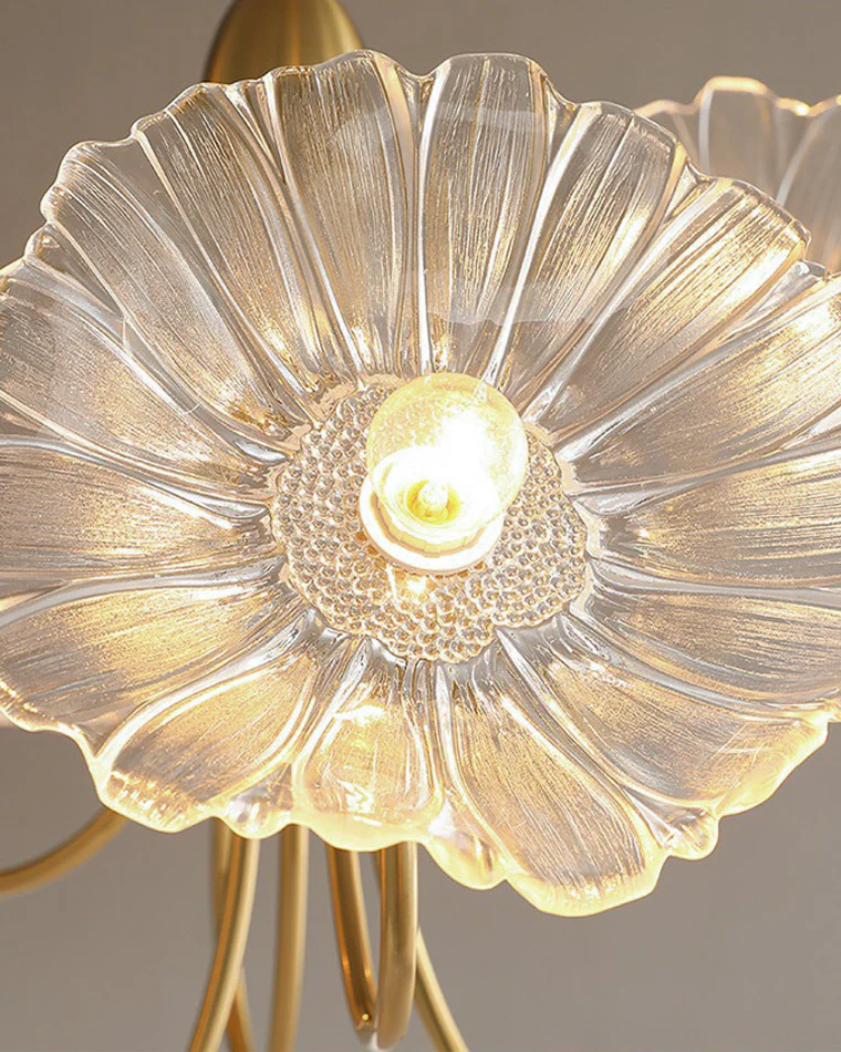 WOMO Lotus Leaf Flower Flush Mount Ceiling Light-WM1026 - Image 19