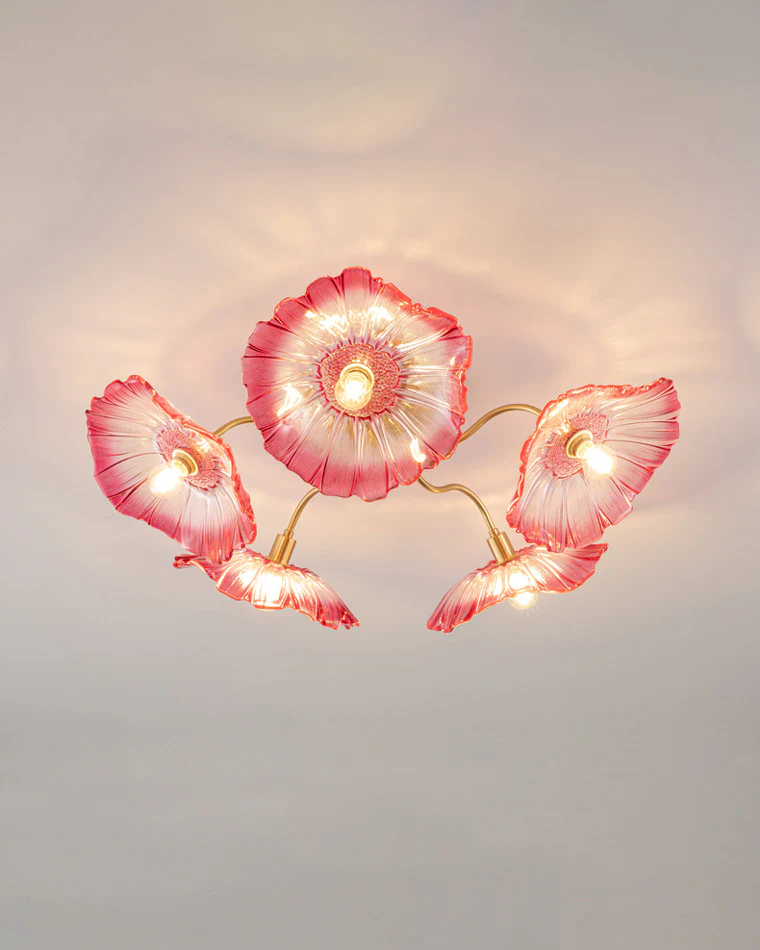 WOMO Lotus Leaf Flower Flush Mount Ceiling Light-WM1026 - Image 22