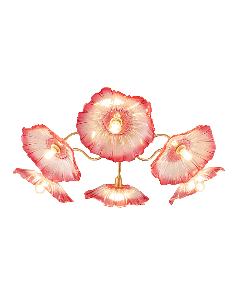 WOMO Lotus Leaf Flower Flush Mount Ceiling Light-WM1026 - Image 25