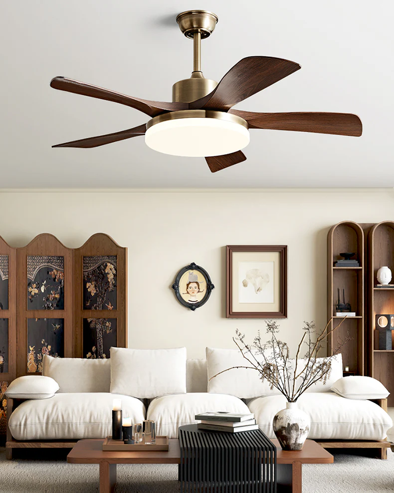 WOMO Antique Bronze Ceiling Fan Lamp - WM5183b - Image 4