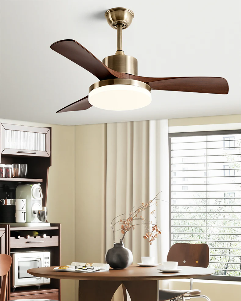 WOMO Antique Bronze Ceiling Fan Lamp - WM5183b - Image 5