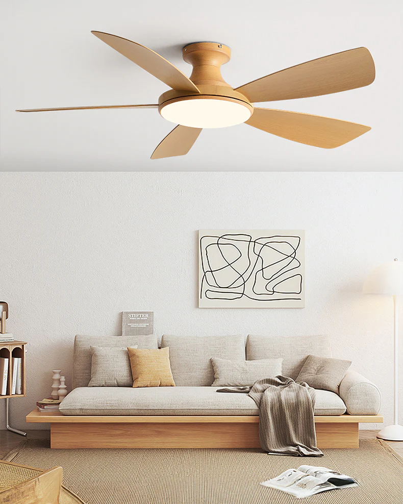 WOMO Modern Low Profile Ceiling Fan Lamp - WM5190 - Image 11