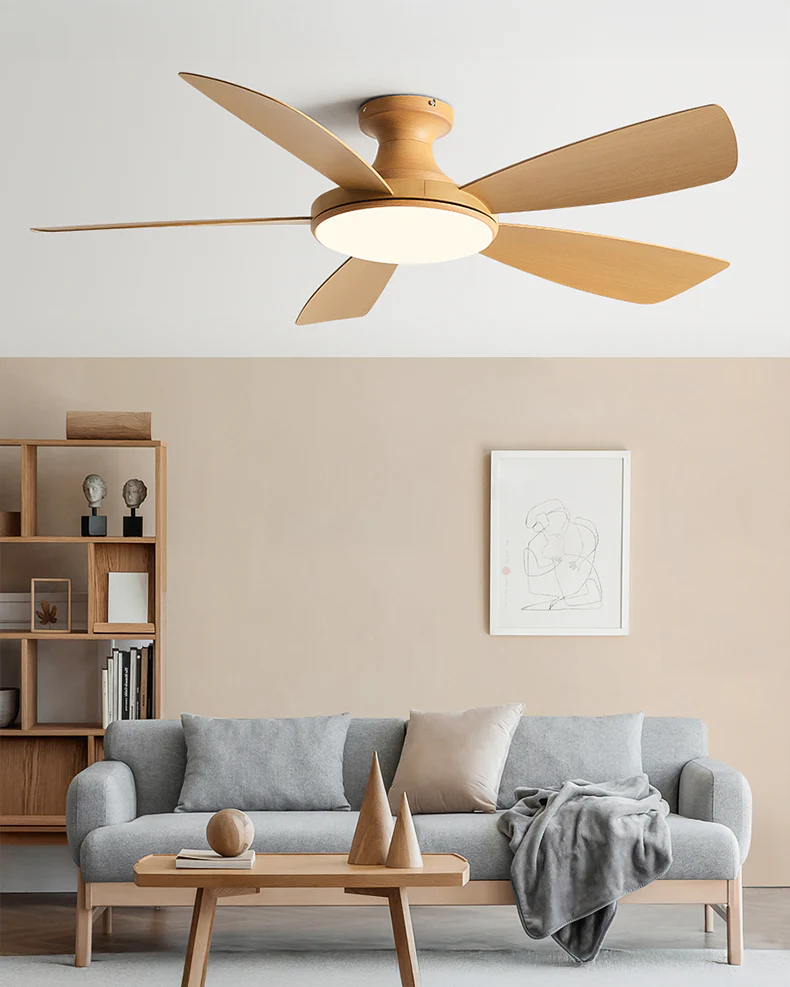 WOMO Modern Low Profile Ceiling Fan Lamp - WM5190 - Image 12