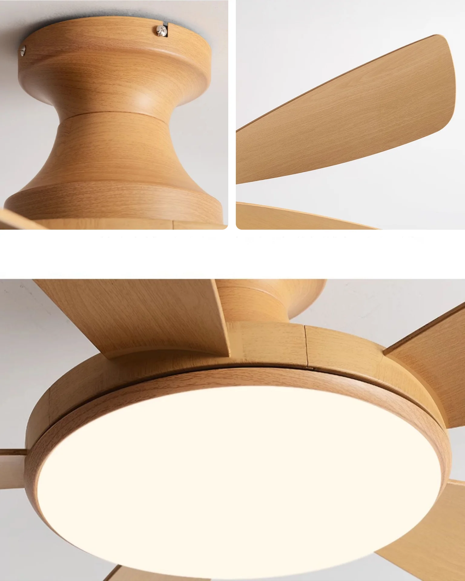 WOMO Modern Low Profile Ceiling Fan Lamp - WM5190 - Image 17