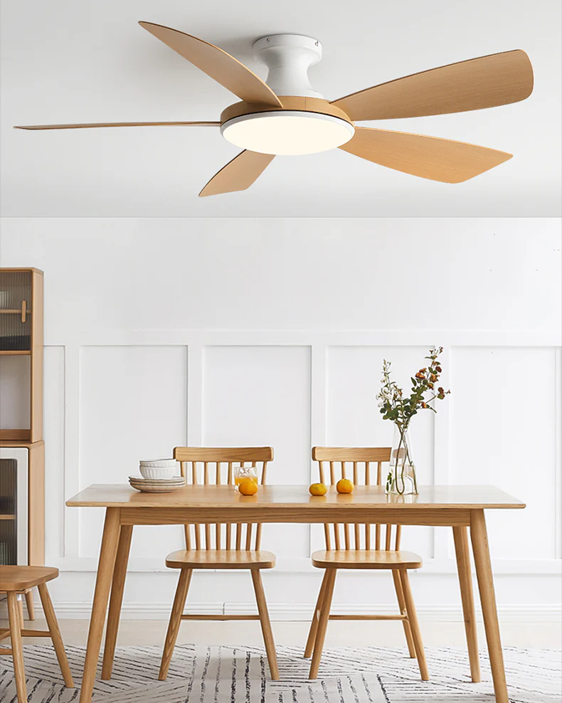 WOMO Modern Low Profile Ceiling Fan Lamp - WM5190 - Image 2