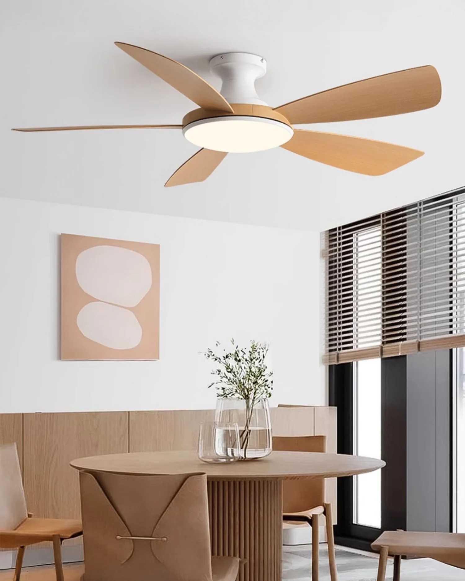 WOMO Modern Low Profile Ceiling Fan Lamp - WM5190 - Image 23
